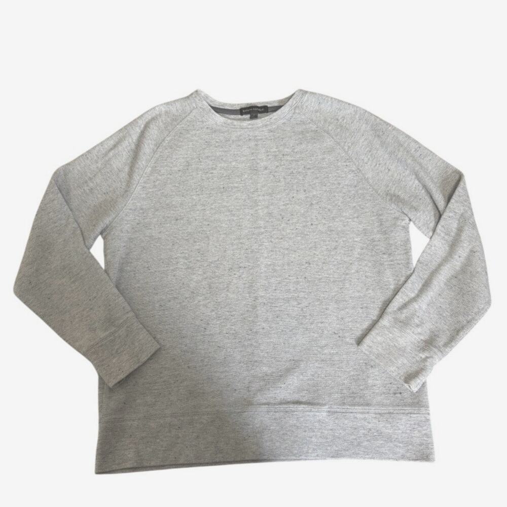Banana‎ Republic Men's Thermal Gray Shirt Large Basic Neutral Knit